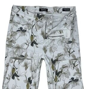Buffalo‎ David Bitton Size 4 (29x26) Havana High-Rise Stretch White Floral Jeans